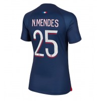 Camiseta Paris Saint-Germain Nuno Mendes #25 Primera Equipación para mujer 2023-24 manga corta